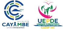 Unidad Ejecutora Para La Protección De Derechos GADIP Cayambe LOGO